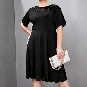 Laser Cut Scallop A-line Dress size 2x (16)